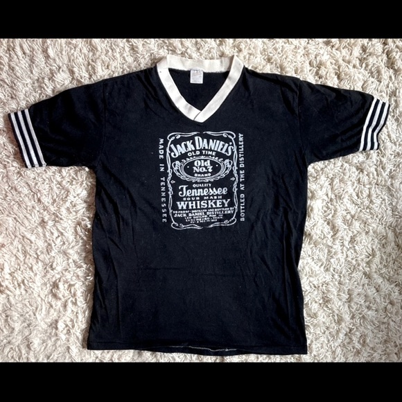 Jack Daniels Other - Vintage 1990’s Jack Daniels Ribbed Sleeve TShirt